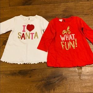 Size 4/5 Mud Pie Christmas shirts